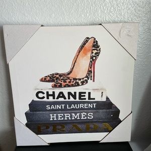 Chanel book canvas art